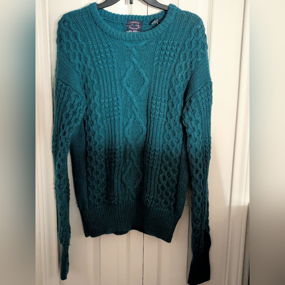 Vintage Teal Wool Sweater